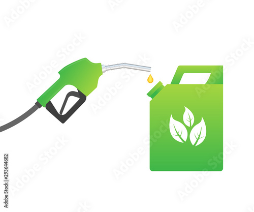 Biofuel canister vector icon illustration isolated on white background
