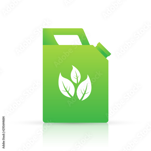 Biofuel canister vector icon illustration isolated on white background