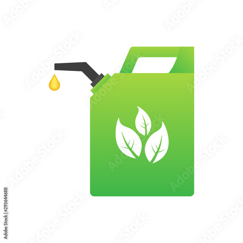Biofuel canister vector icon illustration isolated on white background