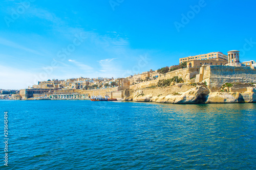 Fototapeta Naklejka Na Ścianę i Meble -  Landscape with old Fort Saint Elmo, Valletta, Malta