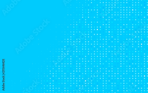 Light BLUE vector template with circles. Blurred bubbles on abstract background with colorful gradient. Template for your brand book.