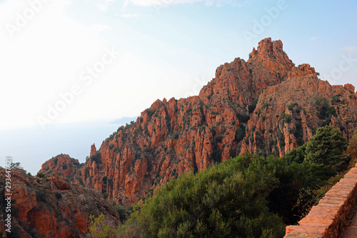 Red Mountains of Corsica Island called Calanches