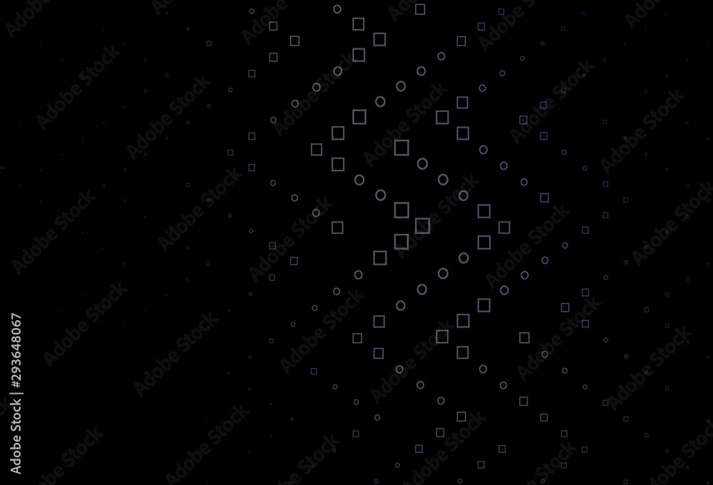 Obraz premium Dark BLUE vector cover with polygonal style.
