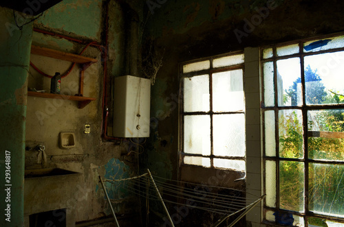 abandoned factory interior