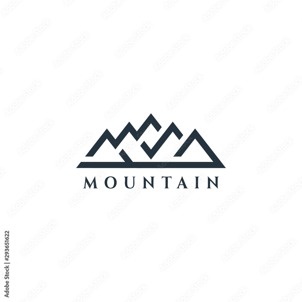 Mountain Vector Design. Modern mountain logo. Mountain icon. Mountain Vector Design. Modern mountain logo. Mountain icon.