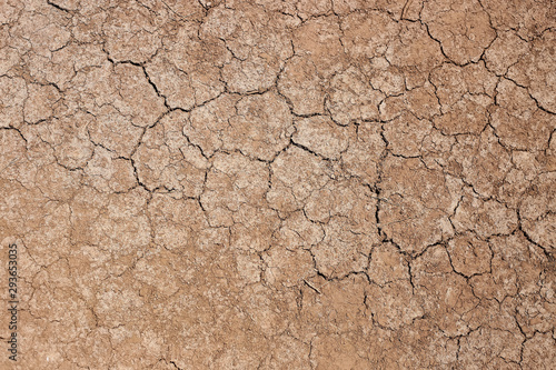 Dry cracked earth texture background. Cracked soil or mud pattern, Surface of drought land