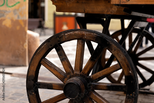 two chariot wheels in romania