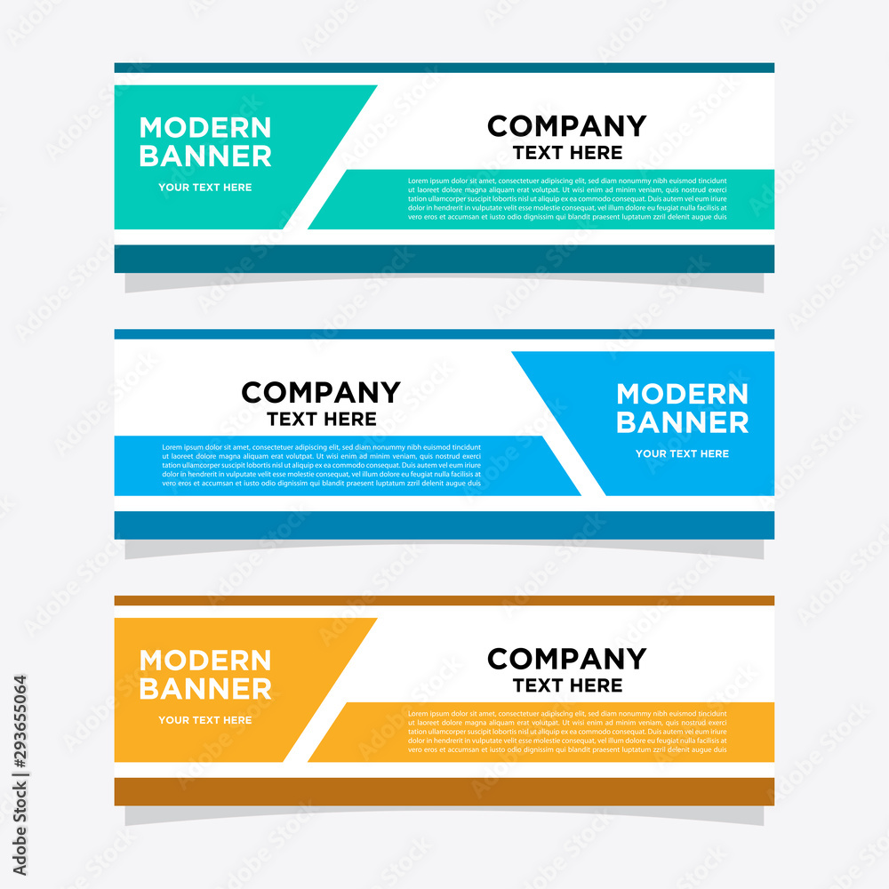 Banner design templates for simple advertising are very easy to use for companies or businesses.