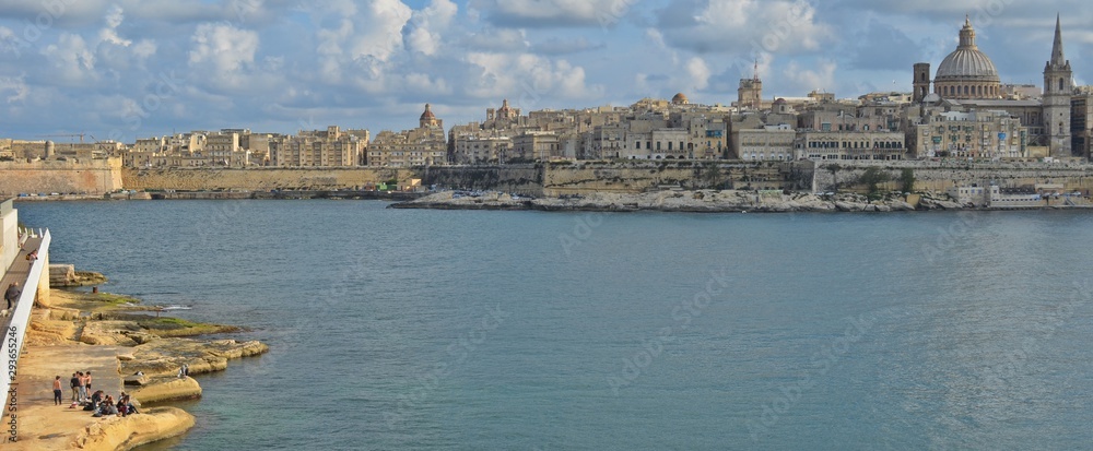 View of Valletta Malta.