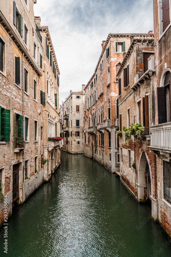 The dark waters of The Venetian canal