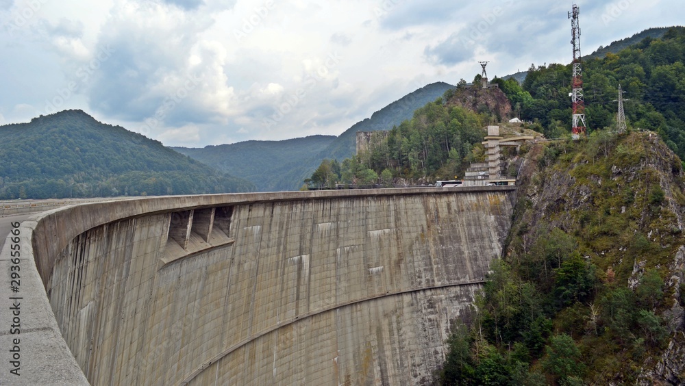 Dam on the river.