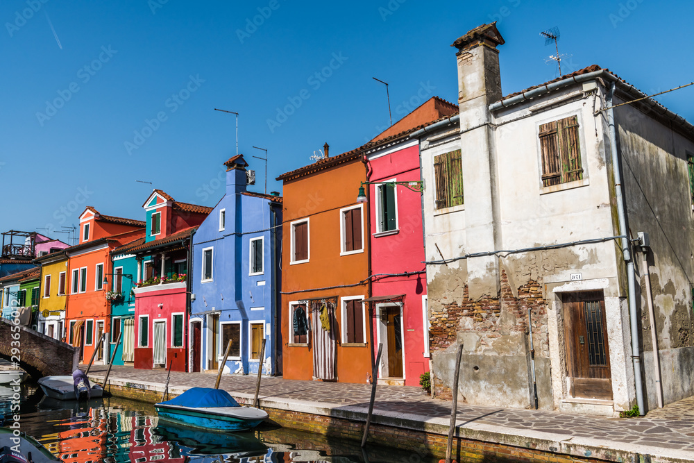 Small houses on Burano island