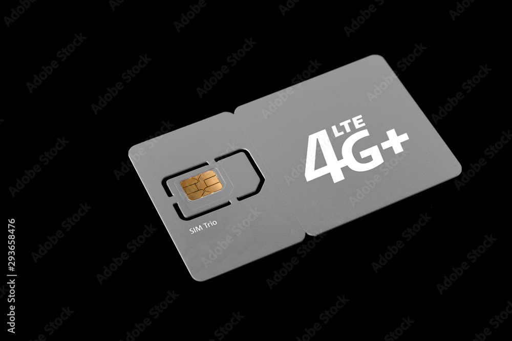 Dimensions of sim cards. Standard, micro and nano SIM card collected in