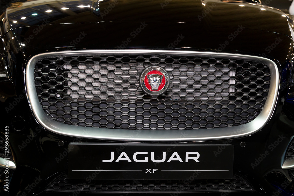 Front grill on JAGUAR XF Stock Photo | Adobe Stock