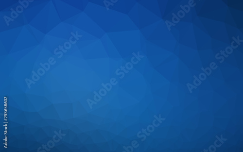Dark BLUE vector polygonal background. Colorful illustration in abstract style with gradient. New texture for your design.