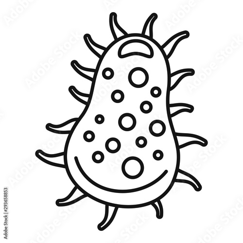 Pathogen bacteria icon. Outline pathogen bacteria vector icon for web design isolated on white background