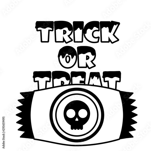 halloween sweet candy isolated icon