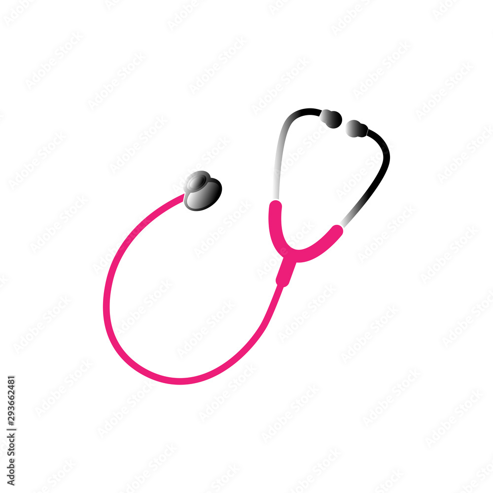 Fototapeta premium stethoscope icon trendy flat design
