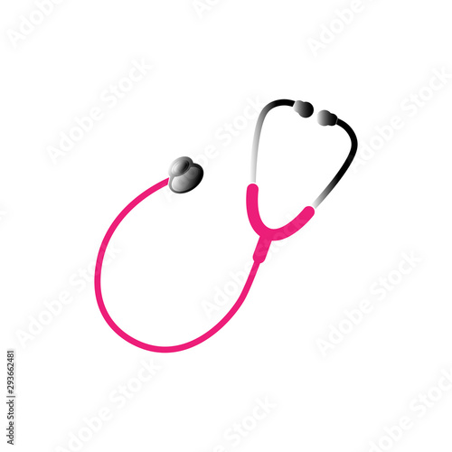 stethoscope icon trendy flat design