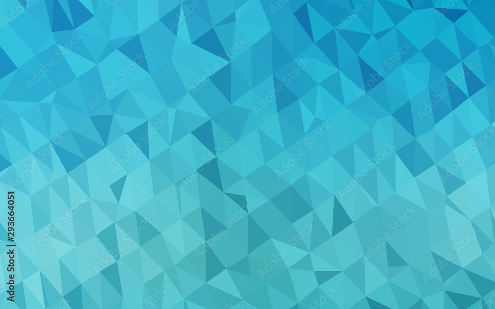 Fototapeta premium Light BLUE vector abstract polygonal layout. Geometric illustration in Origami style with gradient. Template for your brand book.