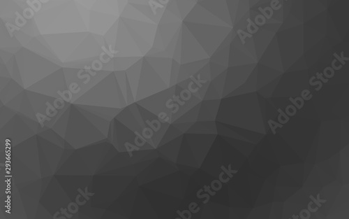 Dark Silver, Gray vector low poly layout. Glitter abstract illustration with an elegant design. Triangular pattern for your business design.