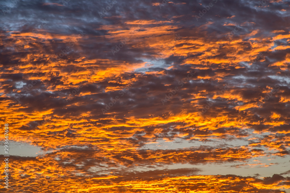 Obraz premium Sunrise photographed in Linhares, Espirito Santo. Southeast of Brazil. Atlantic Forest Biome. Picture made in 2013.