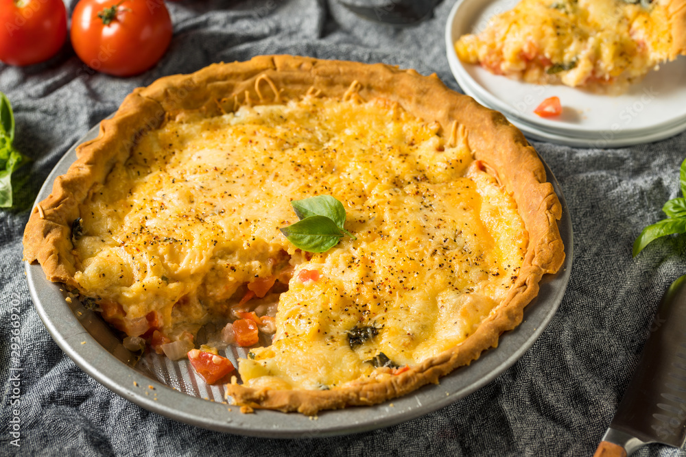 Homemade Cheesy Tomato Pie Homemade Cheesy Tomato Pie