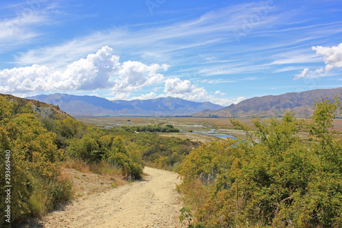 Path in a national park in new zealand