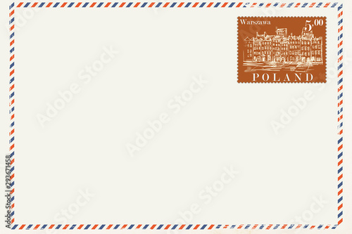 Obraz na płótnie Kartka pocztowa w stylu vintage w salonie
