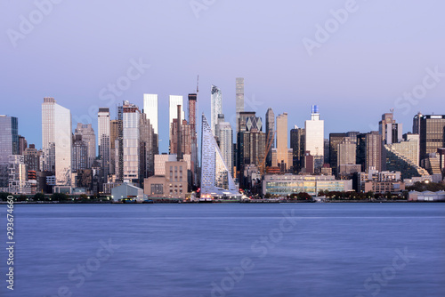 View looking across Hudson River at the Midtown cityscape, Manhattan photo