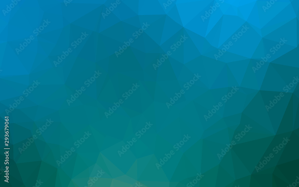 Light Blue, Green vector low poly texture. Geometric illustration in Origami style with gradient. Textured pattern for background.