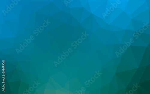 Light Blue, Green vector low poly texture. Geometric illustration in Origami style with gradient. Textured pattern for background.