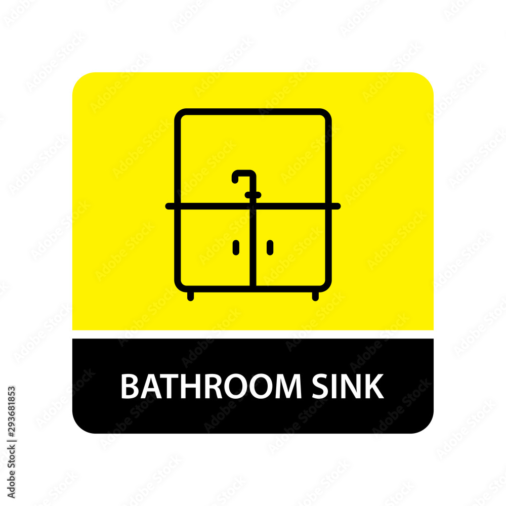 Bathroom sink icon for web and mobile Bathroom sink icon for web and mobile