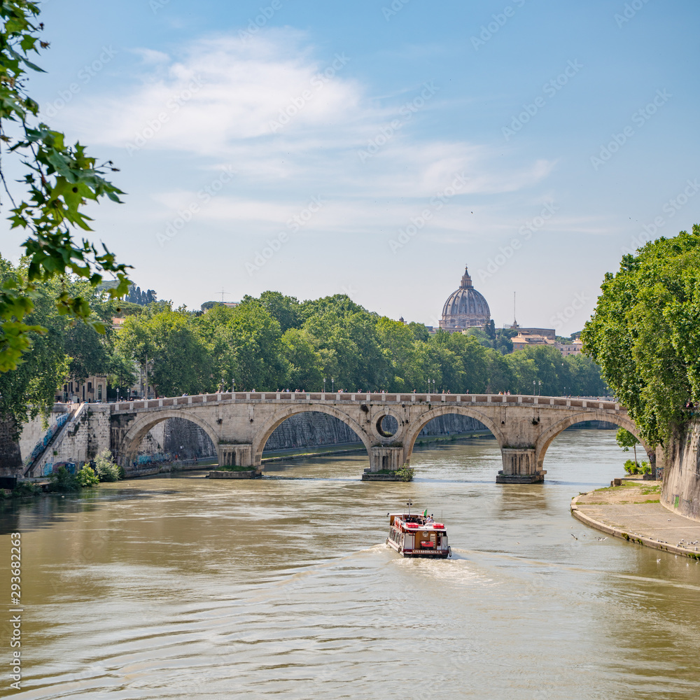 Tevere river in rome