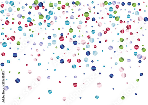 Foto Festive colorful round confetti background