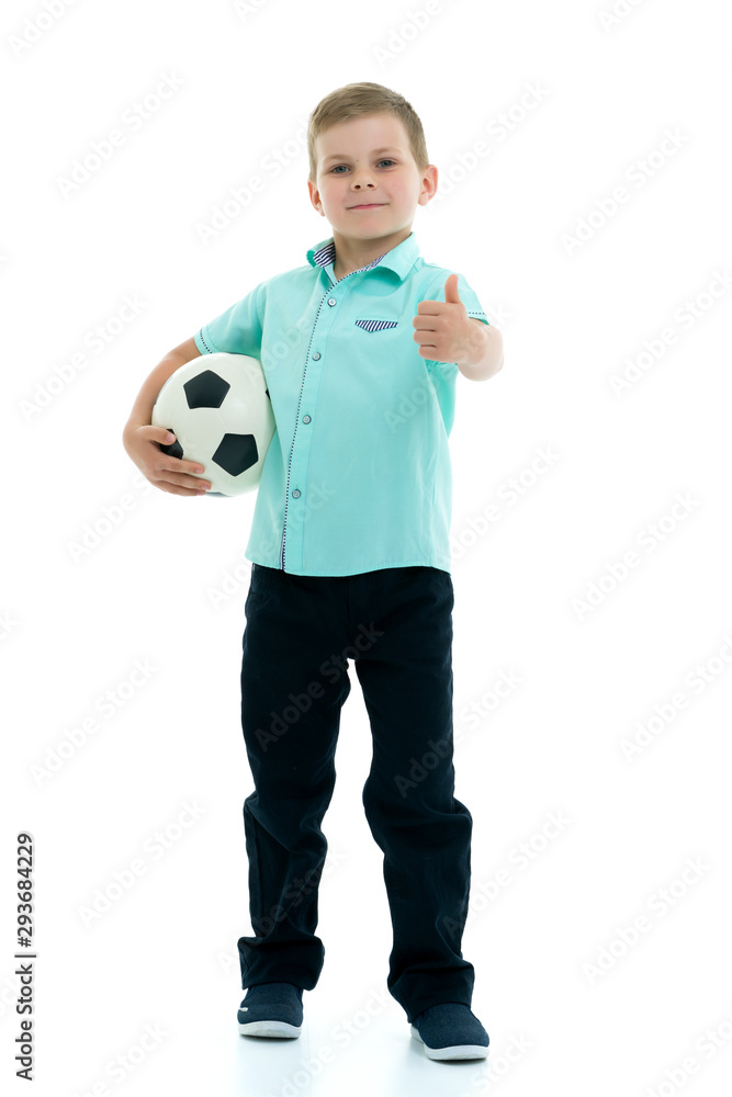 A little boy is holding a finger up.The concept of emotion and t A little boy is holding a finger up.The concept of emotion and t