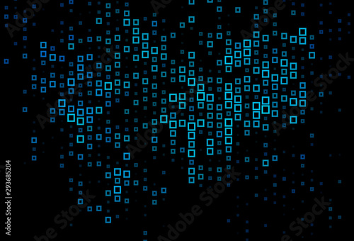 Dark BLUE vector background in polygonal style.