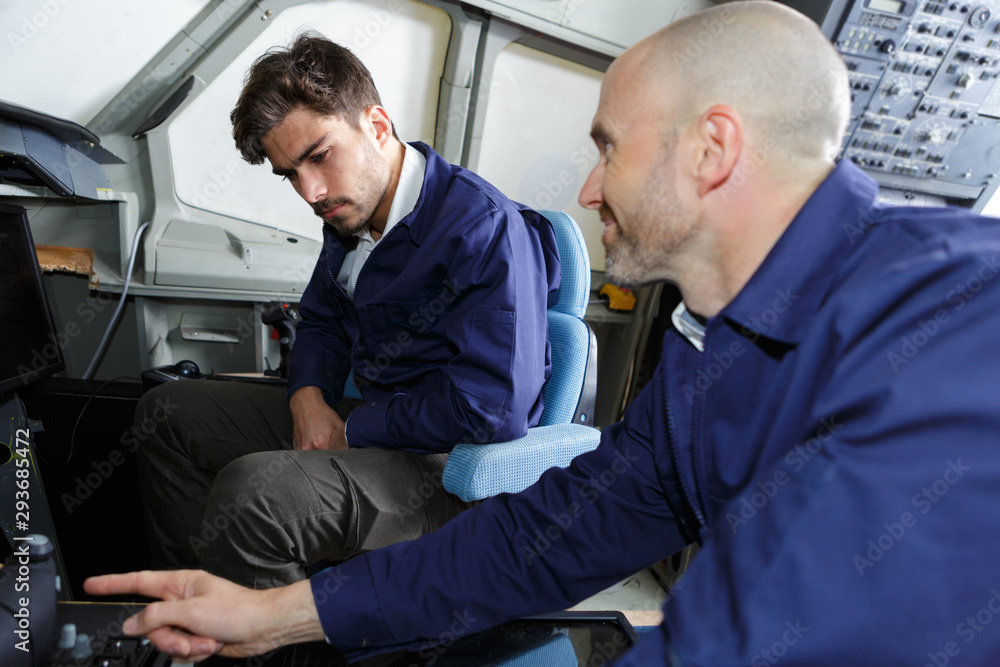 an apprentice pilot is learning an apprentice pilot is learning