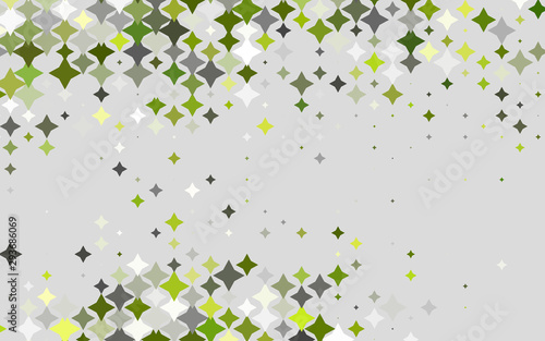 Light Green vector template with sky stars. Blurred decorative design in simple style with stars. Smart design for your business advert.