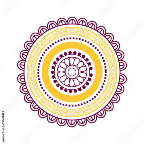 diwali fest mandala ethnicity icon