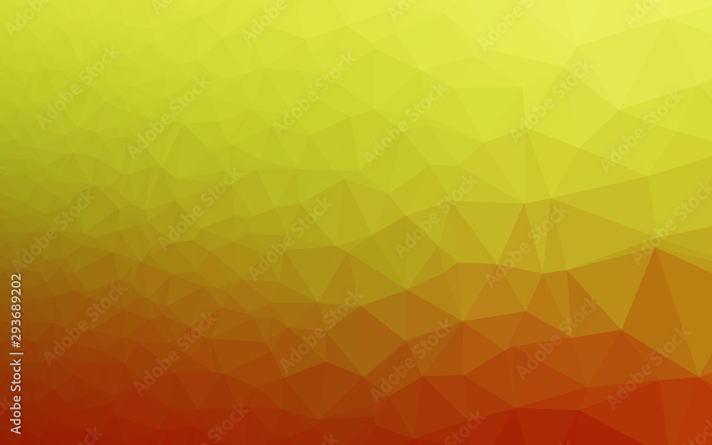 Fototapeta premium Light Green, Red vector polygon abstract layout. Shining illustration, which consist of triangles. Polygonal design for your web site.