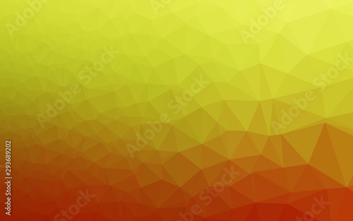 Light Green  Red vector polygon abstract layout. Shining illustration  which consist of triangles. Polygonal design for your web site.