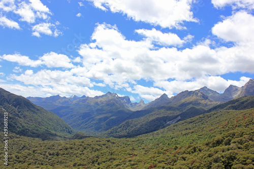 View towards milford sound, seen from the highway