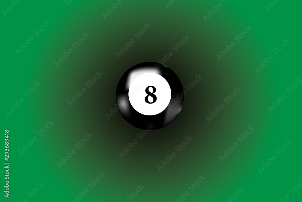 eight ball isolated on black background eight ball isolated on black background