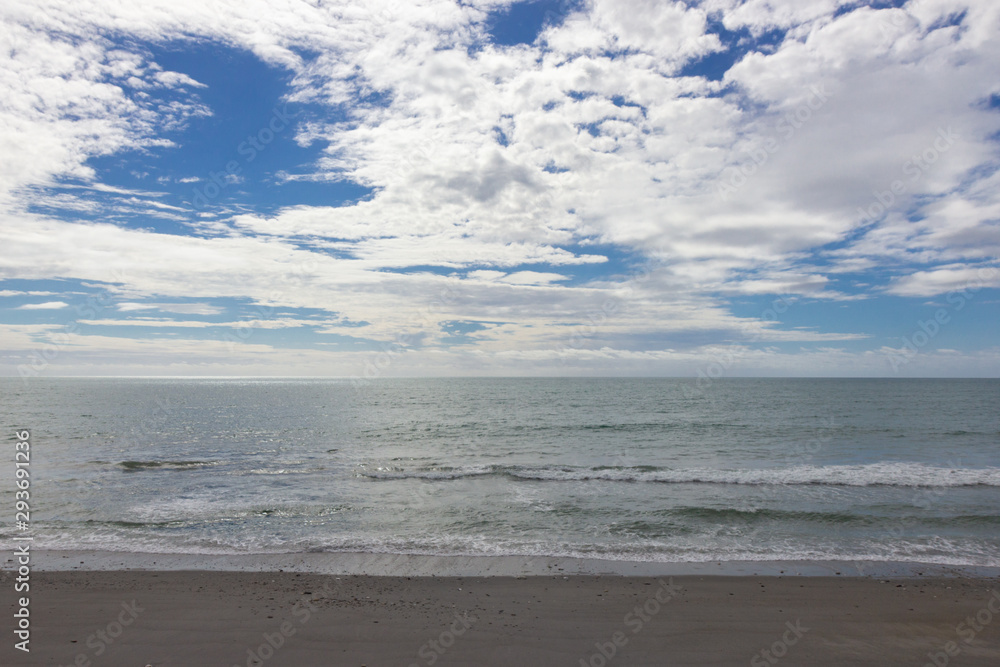 View of Bruce beach, West coast of New Zealand View of Bruce beach, West coast of New Zealand