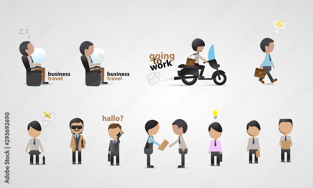 Business People Collection - Vector. Businessman - Isolated. Company Staff. Corporate Travel. People Cartoon Character Vector. Business People In Business Suits Set. Avatar Man Icon. Different Workers Business People Collection - Vector. Businessman - Isolated. Company Staff. Corporate Travel. People Cartoon Character Vector. Business People In Business Suits Set. Avatar Man Icon. Different Workers