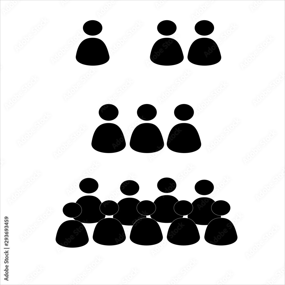 icons set, simple isolated pictogram, silhouette of man icons set, simple isolated pictogram, silhouette of man