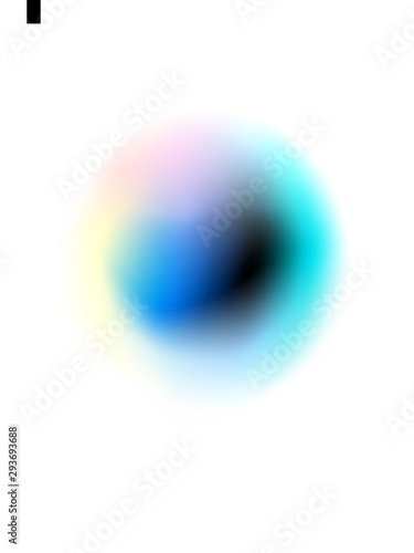 Trendy Minimalistic Fluid Blurred Gradient Background for Poster, Brochure, Advertising, Placard, Invitation Card, Music Festival, Night Club. Fluid holographic gradient shape