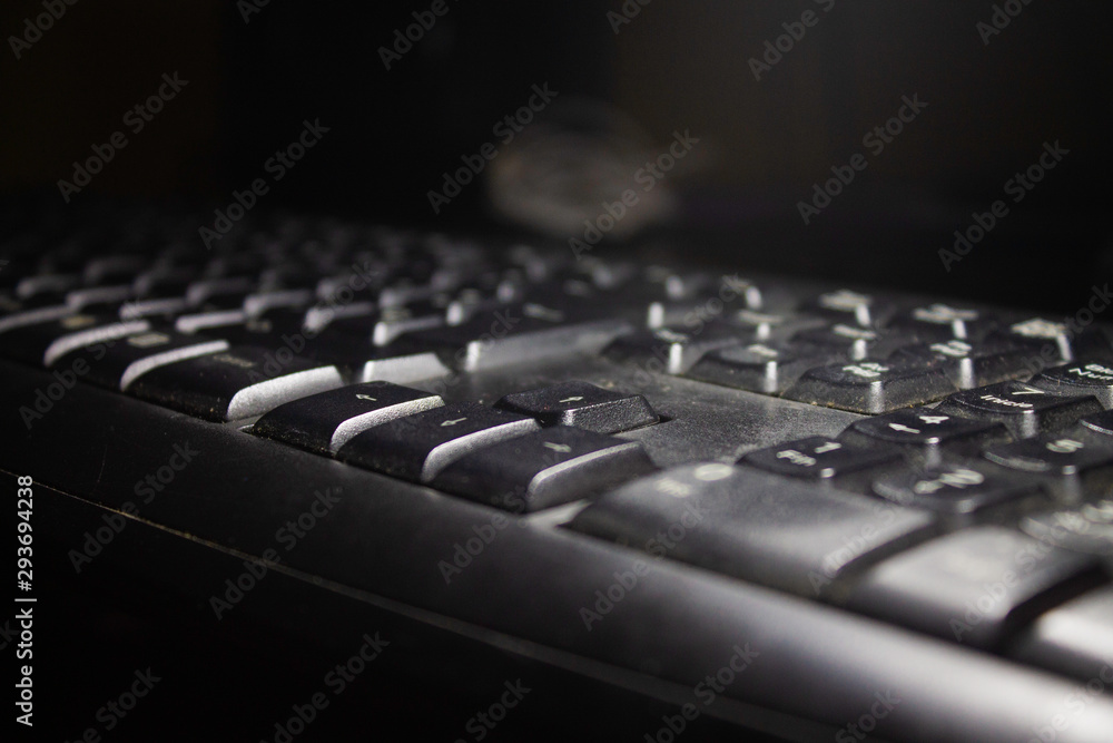 black computer keyboard black computer keyboard