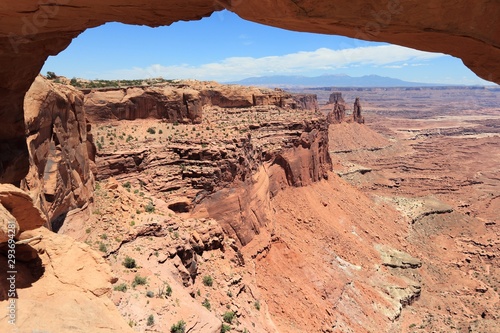 American landscape. Mesa Arch in Canyonlands National Park in Utah, USA.